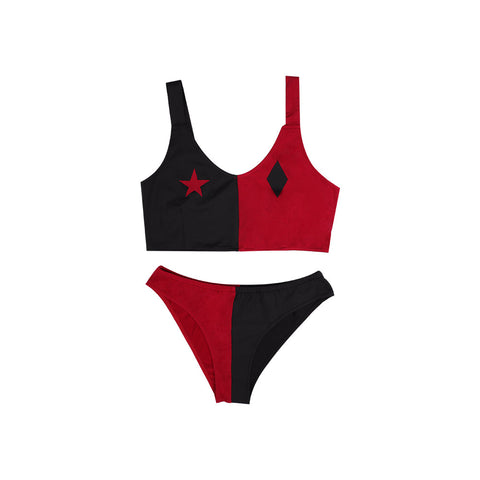 SeeCosplay Harley Quinn/Harleen Quinzel Swimsuit Cosplay Costume TwoPiece Swimwear