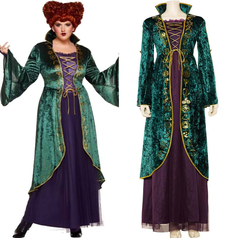 SeeCosplay Hocus Pocus Winifred Sanderson Outfit Halloween Carnival Cosplay Costume