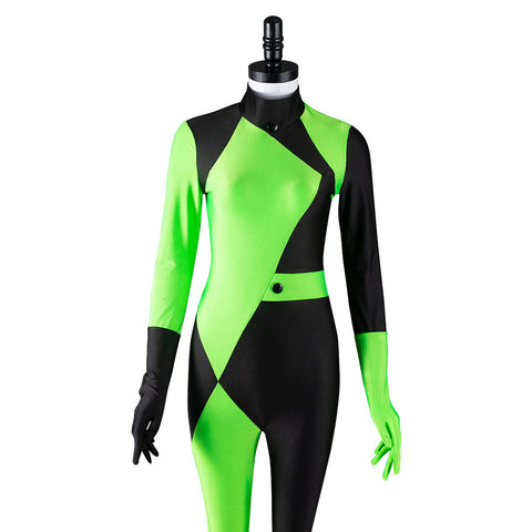 SeeCosplay Kim Possible Shego Adult Jumpsuit Halloween Carnival Suit Outfits Cosplay Costume Female