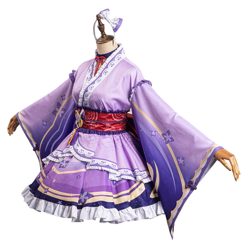 SeeCosplay Genshin Impact Raiden Shogun Lolita Cosplay Costume Costume Outfits for Halloween Carnival Party Suit