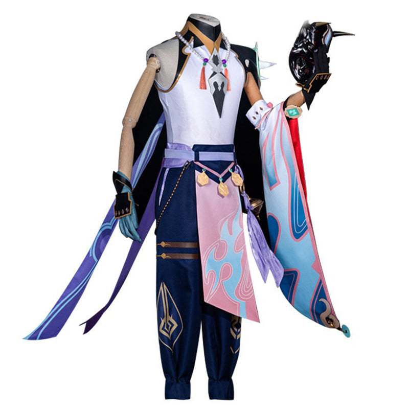 SeeCosplay Genshin Impact Xiao Cosplay Costume Costume Outfits for Halloween Carnival Suit