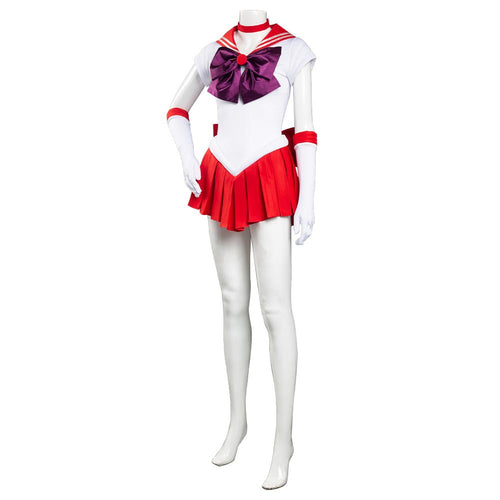 Sailor Moon Costume Hino Rei Uniform Dress Outfits Halloween Costume Cosplay Costume For Adult Female