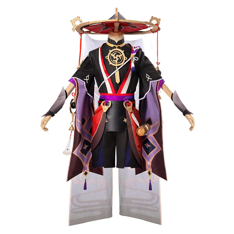 SeeCosplay Genshin Impact Fatui Scaramouche/Wanderer Costume Outfits for Halloween Carnival Suit Cosplay Costume Female