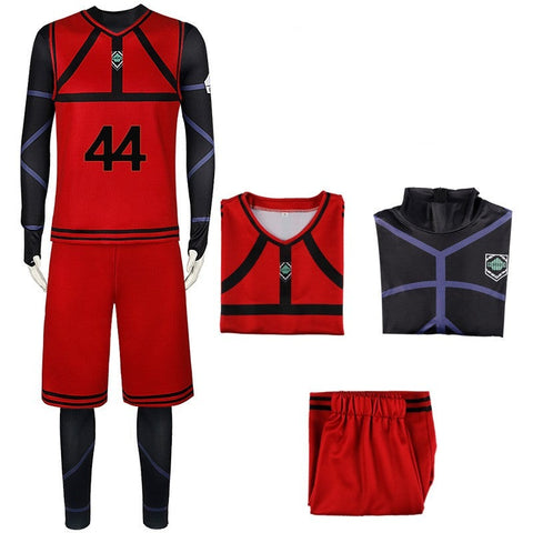 SeeCosplay Blue Lock Football Uniform Cosplay Costume Top Shorts Outfits Halloween Carnival Suit