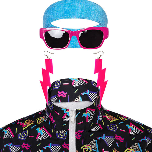 80s 90s Track Suits Adult Women 2 Piece Outfits Cosplay Costume Outfits Halloween Carnival Suit