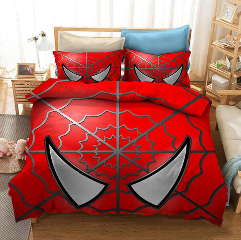 Seecosplay Avengers Spiderman Cartoon Bed Cover Sheet Pillowcase 3d Pattern Quilt Cover