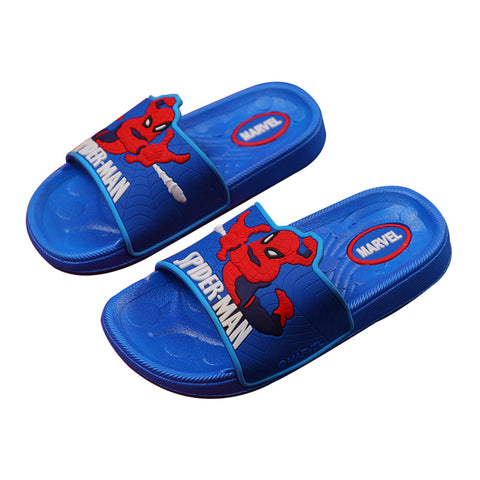 Seecosplay Movie Spiderman Costumes Shoes For Kids Children Flats Boy Girl Superman Beach Home Sandals Red Shoes Inside Outside Slippers
