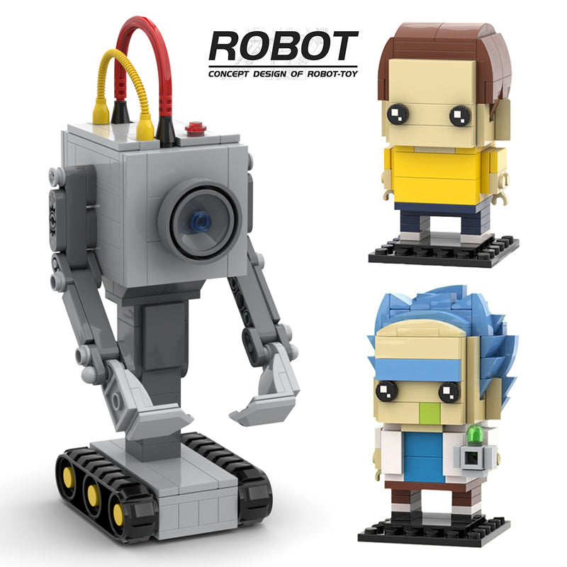 Seecosplay Ricks and Mortyed Butter Robot  Set Building Block Action Figures Model Bricks Toys Children