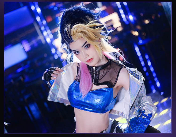 Female Seecosplay Game League of Legends LOL KDA Akali The Rogue Assassin Outfit Halloween Carnival Suit Cosplay Costume