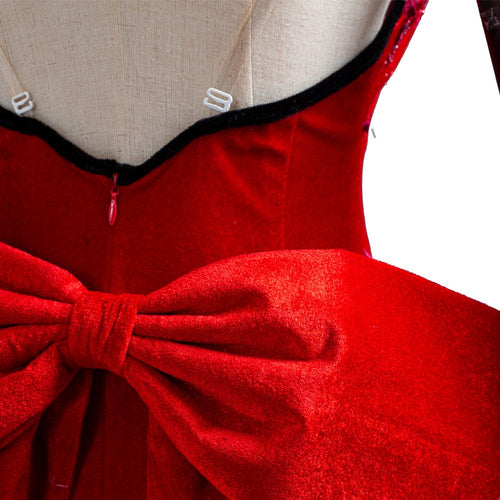 Aerith-Final Fantasy: Remake Aerith Aeris Gainsborough Red Party Dress Halloween Costume For Adult Female