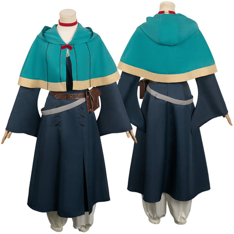 Anime Delicious In Dungeon 2023 Marcille Green Set Outfits Cosplay Costume Halloween Carnival Suit