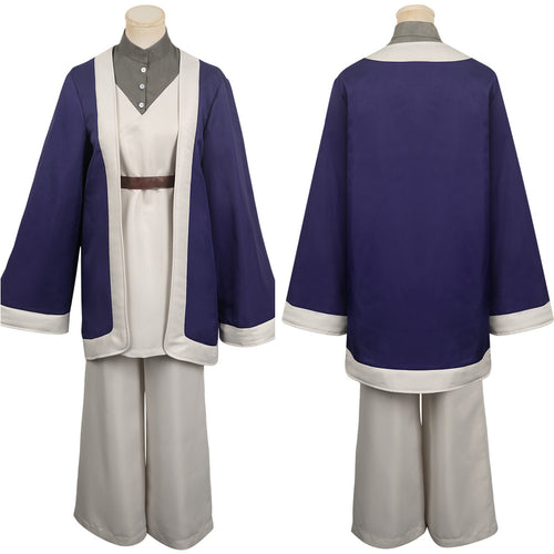 Anime Delicious In Dungeon Falin Purple Coat Set Outfits Cosplay Costume Halloween Carnival Suit