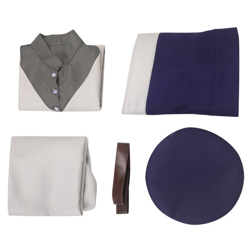 Anime Delicious In Dungeon Falin Purple Coat Set Outfits Cosplay Costume Halloween Carnival Suit