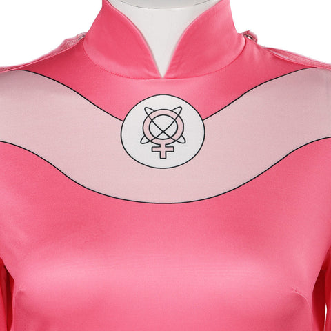 Movie Invincible Atom eve Women Pink Outfits Party Carnival Halloween Cosplay Costume Female