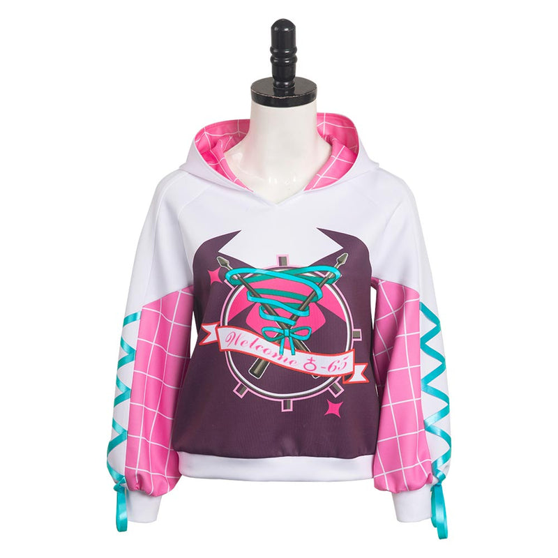 SeeCosplay Spider-Man Costume: Into the Spider Verse Gwen Stacy Hoodie Sweater Halloween Carnival Spiderman Costumes