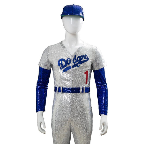Rocketman: Costume Elton John Dodgers Baseball Uniform Cosplay Costume