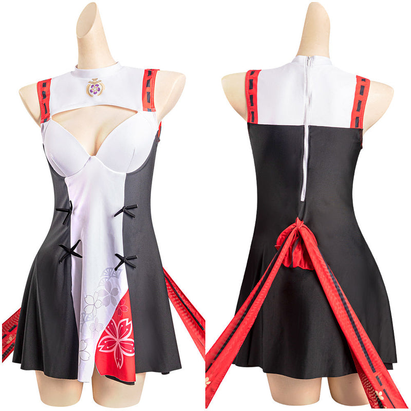 SeeCosplay Genshin Impact Yae Miko Cosplay Costume Swimsuit Costume Outfits for Halloween Carnival Suit