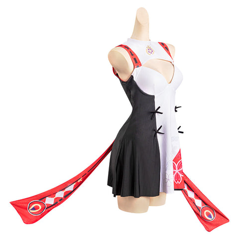 SeeCosplay Genshin Impact Yae Miko Cosplay Costume Swimsuit Costume Outfits for Halloween Carnival Suit Female