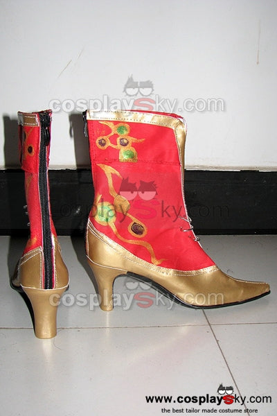 Dissidia 012: Duodecim Final Fantasy Cosplay Boots Red Female
