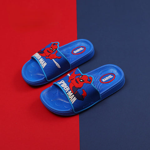 Seecosplay Movie Spiderman Costumes Shoes For Kids Children Flats Boy Girl Superman Beach Home Sandals Red Shoes Inside Outside Slippers