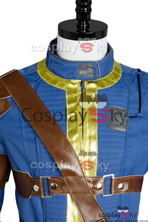 SeeCosplay Fallout Vault Suit Vault #111 Fallout Lucy Vault jumpsuit Costume 4 FO Nate Vault #111 Outfit Vault Jumpsuit Uniform