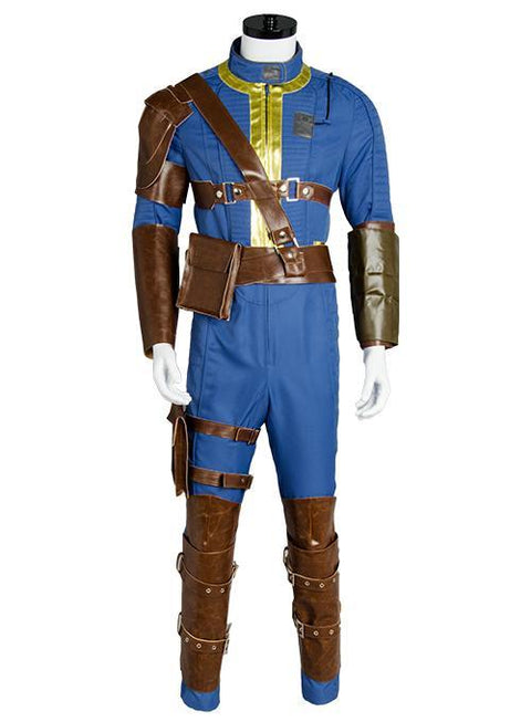 SeeCosplay Fallout Vault Suit Vault #111 Fallout Lucy Vault jumpsuit Costume 4 FO Nate Vault #111 Outfit Vault Jumpsuit Uniform