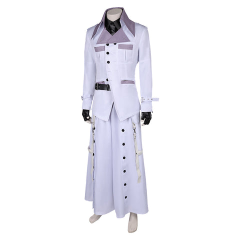SeeCosplay Final Fantasy Costume Game Rufus Shinra White Outfit Carnival Halloween Costume