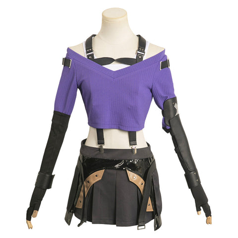 SeeCosplay Final Fantasy XV CostumeI CostumeTifa Lockhart Women Sweater Suit Carnival Halloween Costume Female