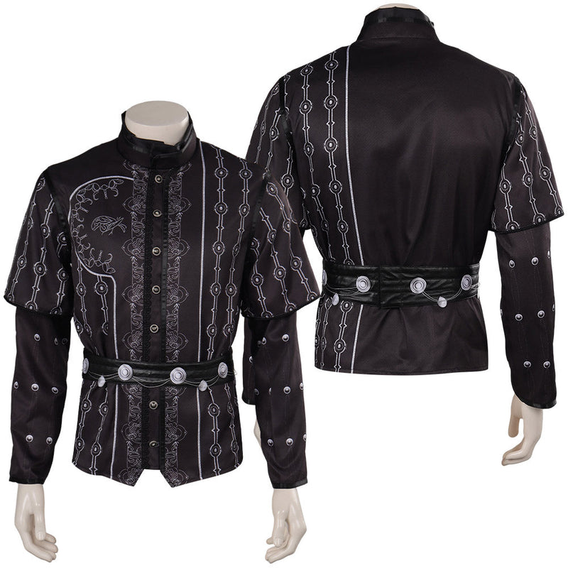 Game Baldur's Gate III Astarion Cazador Black Top Outfits Party Carnival Halloween Cosplay Costume