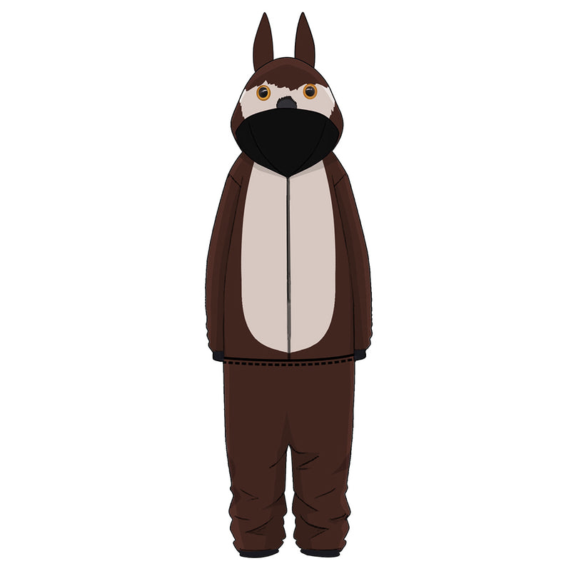 Game Baldurs Gate 3 Cosplay Owlbear Brown Jumpsuit Sleepwear Outfits Cosplay Costume Halloween Carnival Suit