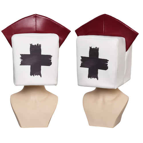 Game Dark Deception Reaper Nurse White Hat Cosplay Accessories Halloween Carnival Props