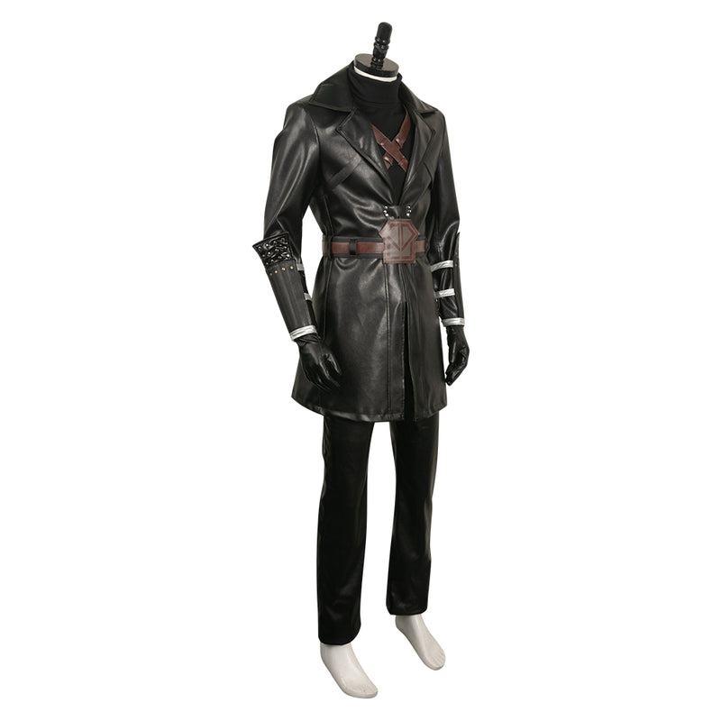 Game Final Fantasy Sephiroth Black Jacket Set Outfits Cosplay Costume Halloween Carnival Suit