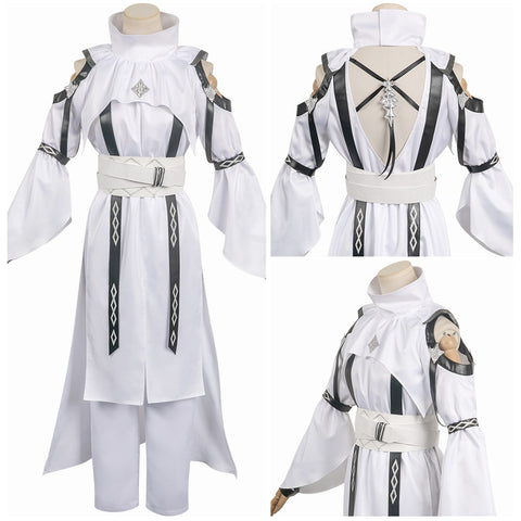 Game Final Fantasy White Limbo Chiton Of Healing Pandæmonium Set Outfits Cosplay Costume Halloween Carnival Suit