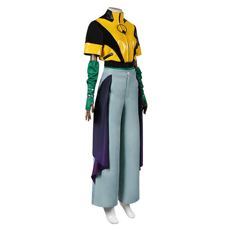 Game League Of Legends LOL Alune Yellow Set Outfits Cosplay Costume Halloween Carnival Suit
