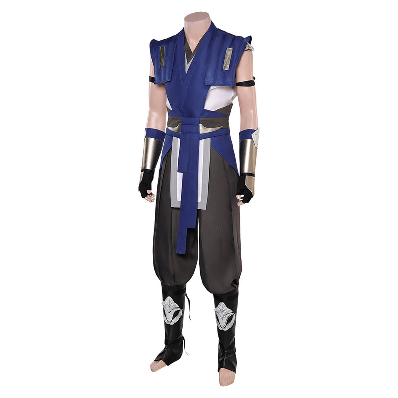Game Mortal Kombat Sub Zero Blue Set Outfits Cosplay Costume Halloween Carnival Suit