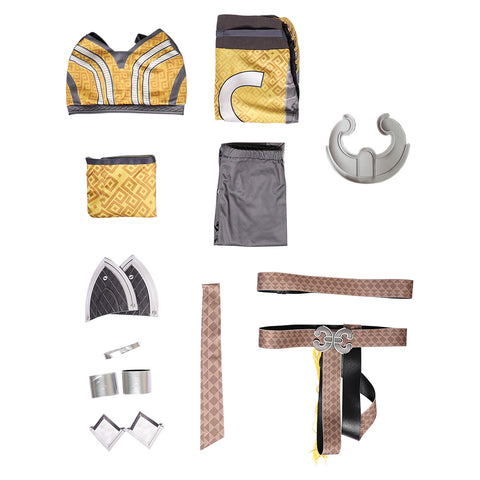 Game Mortal Kombat Tania Gold Combat Uniform Cosplay Costume Outfits Halloween Carnival Suit