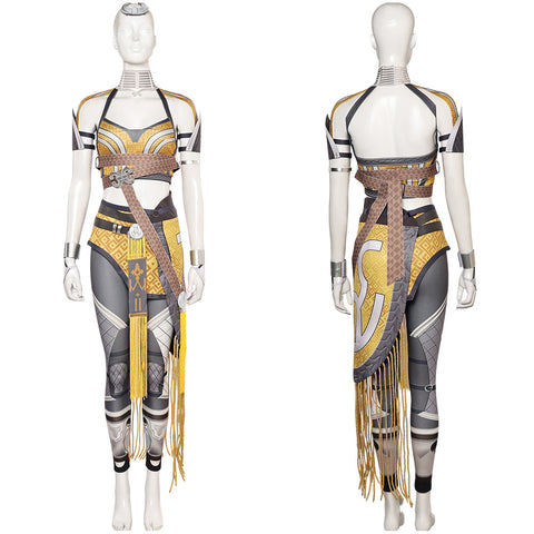 Game Mortal Kombat Tania Gold Combat Uniform Cosplay Costume Outfits Halloween Carnival Suit