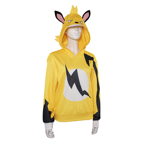 Game Palworld cosplay Thunder Bear Grizzbolt Hoodies Cosplay Costume Outfits Halloween Carnival Suit 