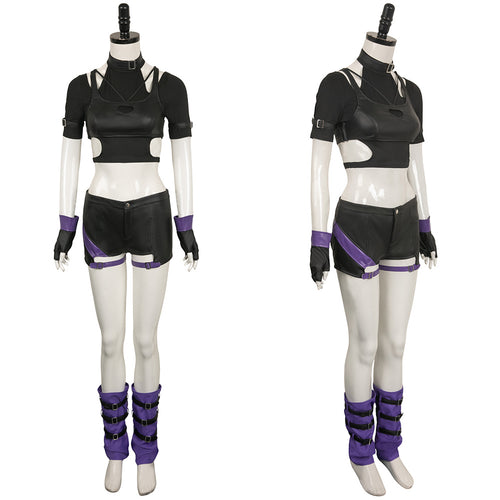 Game Tekken 8 (2024) Reina Black Set Cosplay Costume Outfits Halloween Carnival Suit
