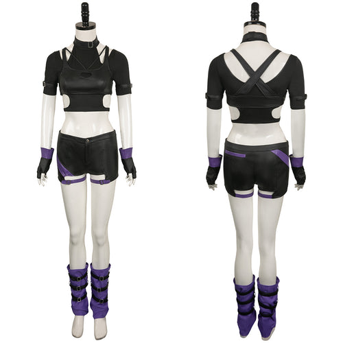 Game Tekken 8 (2024) Reina Black Set Cosplay Costume Outfits Halloween Carnival Suit