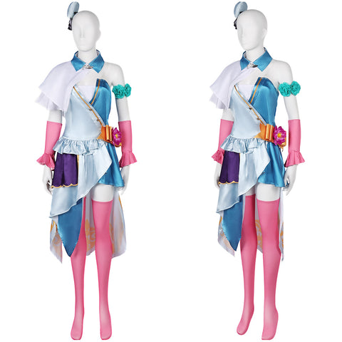 Game Tekken8 2024 Alisa White Dress Set Outfits Cosplay Costume Halloween Carnival Suit