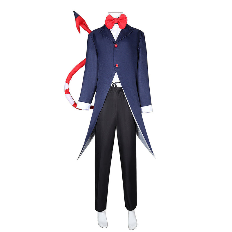 SeeCosplay Helluva Boss Hazbin Hotel TV Moxxie Blue Outfit for Carnival Halloween Cosplay Costume