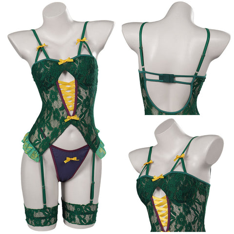 Hocus Pocus Winifred Sanderson Lingerie for Women Green Bikini Outfits Party Carnival Halloween Cosplay Costume Female