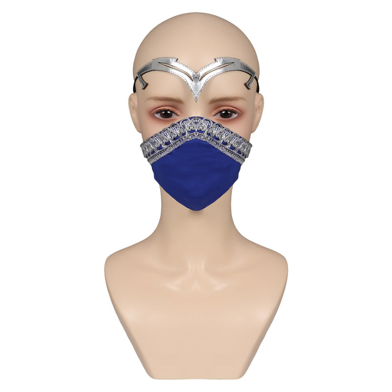 SeeCosplay Mortal Kombat 1 Kitana Women Latex Masks Helmet Masquerade Carnival Halloween Cosplay Props