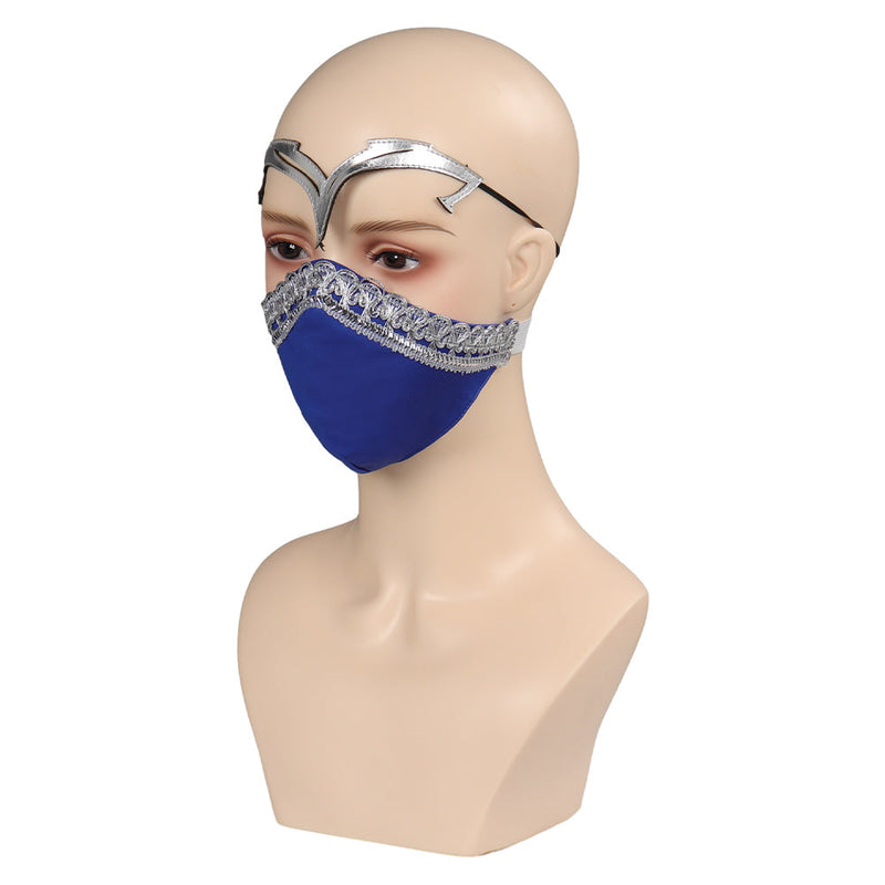 SeeCosplay Mortal Kombat 4 Kitana Women Latex Masks Helmet Masquerade Carnival Halloween Cosplay Props