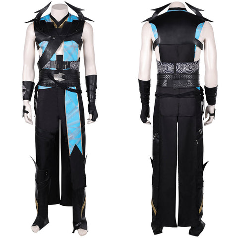SeeCosplay Mortal Kombat Game Quan Chi Black Costume Carnival Halloween Costume
