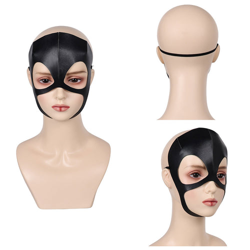 Movie Madame Web (2024) Julia Carpenter Leather Mask Halloween Helmet Masquerade Props