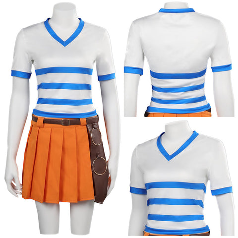 One Piece TV Series 2023 Nami Full Set Adult Party Carnival Halloween Cosplay Costume