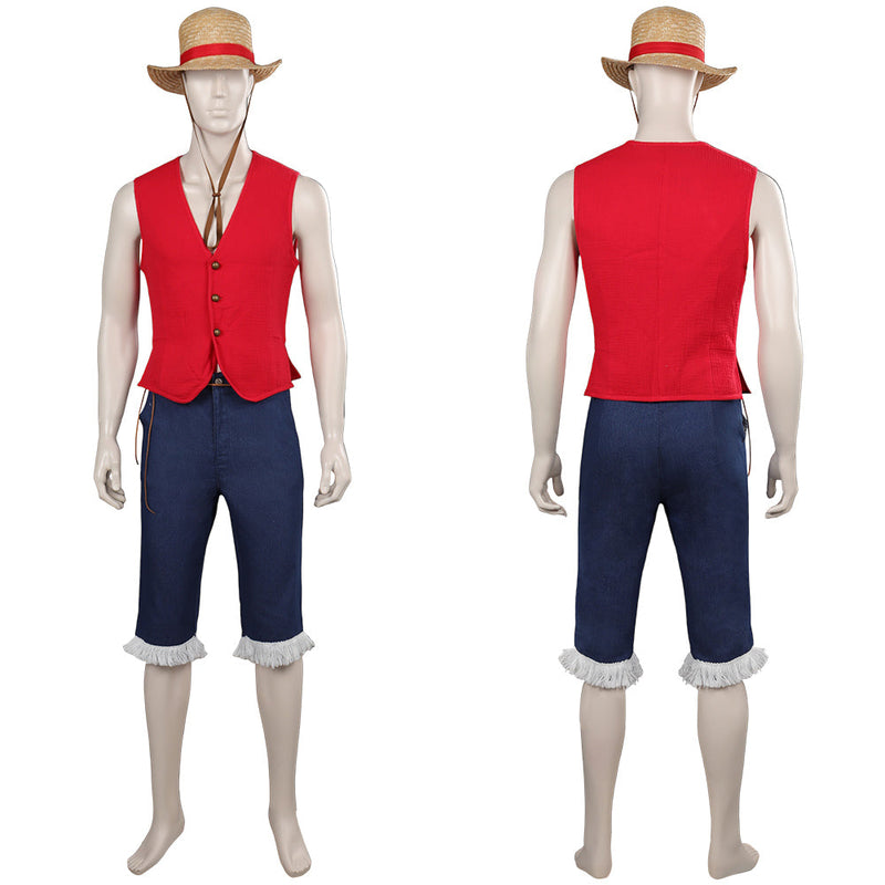 One Piece TV Series 2023 Monkey D. Luffy Outfits Party Carnival Halloween Cosplay Costume