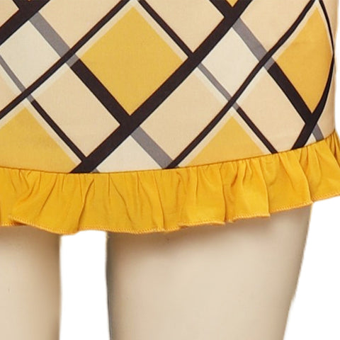 One Piece Nami Role-Playing Yellow Women Adult Printed Dress Party Carnival Halloween Cosplay Costume Female